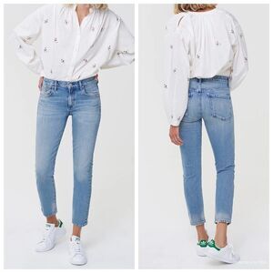 Citizens Of Humanity Elsa Mid Rise Slim Fit Crop